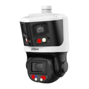 CÁMARA IP Triple X-Spans 4MP PTZ 10X + PANORAMICA  IP66 IR 70 LED 30 DAHUA CON ALARMA DISUASIVA