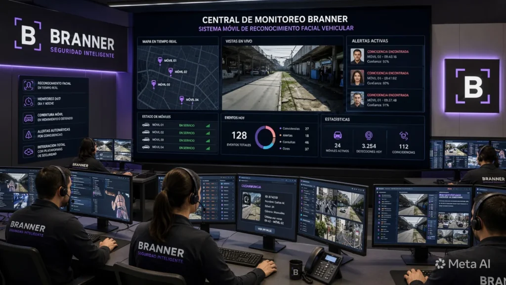 Central de Monitoreo Inteligente para Vigilancia Vehicular y Reconocimiento Facial Móvil