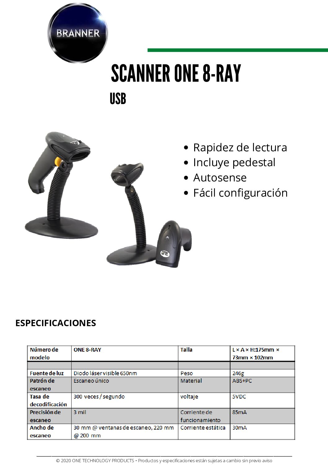 Lector de Código de Barra Inalambrico Laser 1D, Incluye Dongle Bluetooth y cable usb para cargar - Imagen 5