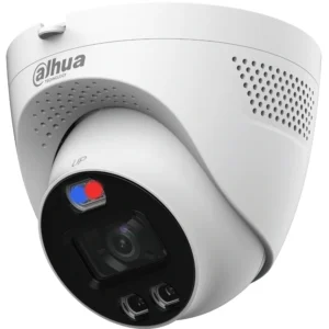 Cámara Dahua HDCVI domo 5MP 3.6mm Active Deterrence IR y LED 40M microfono IP67