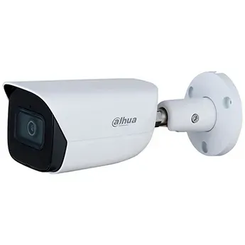 Cámara Dahua IP bullet con inteligencia artificial 2MP 2.8mm IR50 PoE IP67 Starlight Soporta Micro SD.
